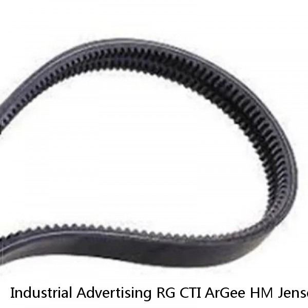 Industrial Advertising RG CTI ArGee HM Jensen Road Company Brass Belt Buckle 